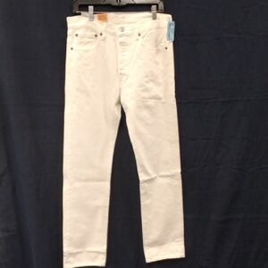 Levi's 501 Men's White Straight Jeans 31x32 NWT